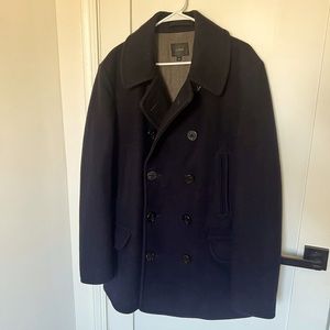 J.Crew Navy Blue Dock Peacoat with Thinsulate Sz. Large